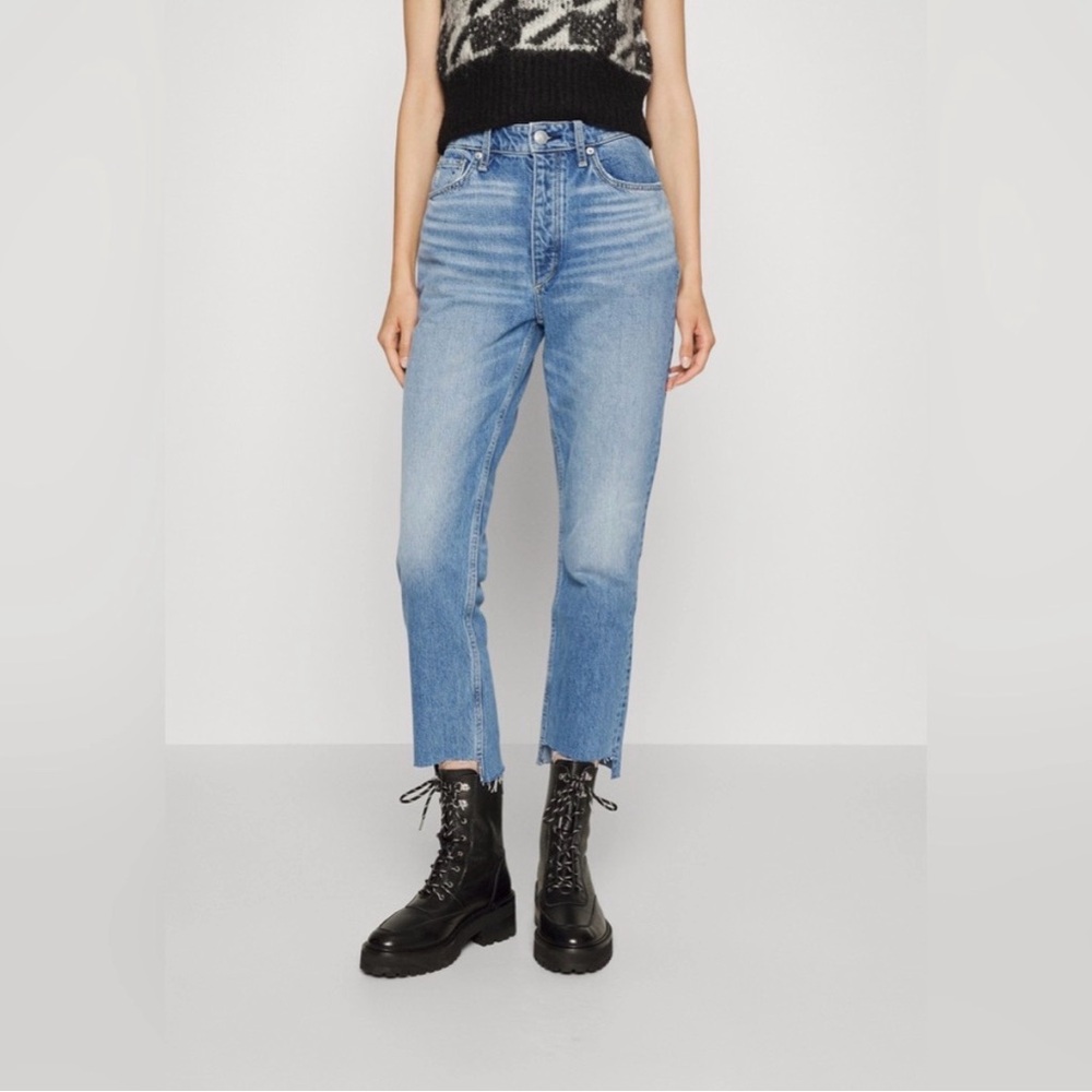 Light Blue Rag & Bone Nina Women's High-Rise Ankle Jeans 24